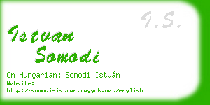 istvan somodi business card