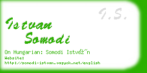 istvan somodi business card